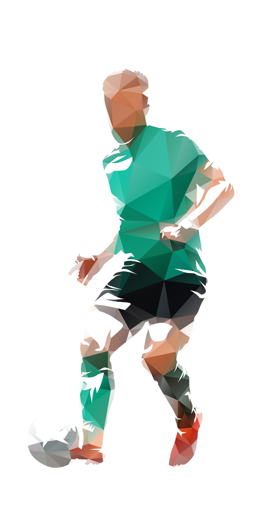 Man met een voetbal