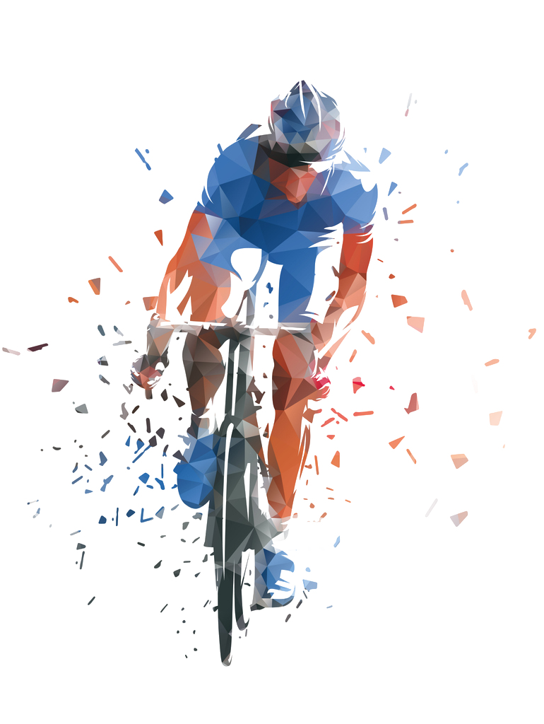 Man with a road bike