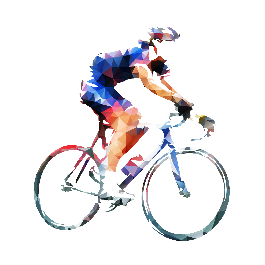 Woman with a road bike